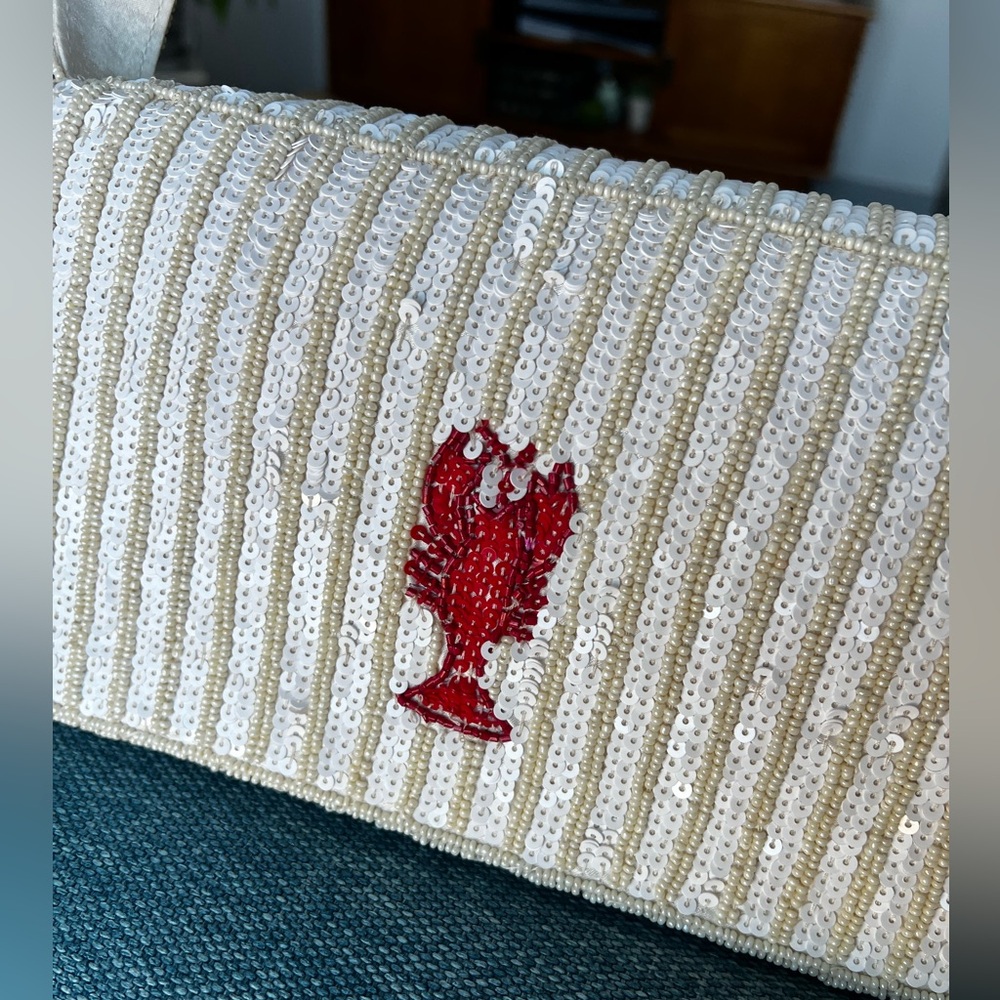 NWT Made in India Beaded Lobster Bag - Picture 8 of 9